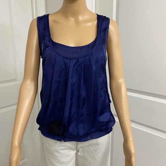 Women's Arfango 1902 Sleeveless 2 layer Blouse. Blue. EU 40. US L. Resortwear. - Picture 1 of 10